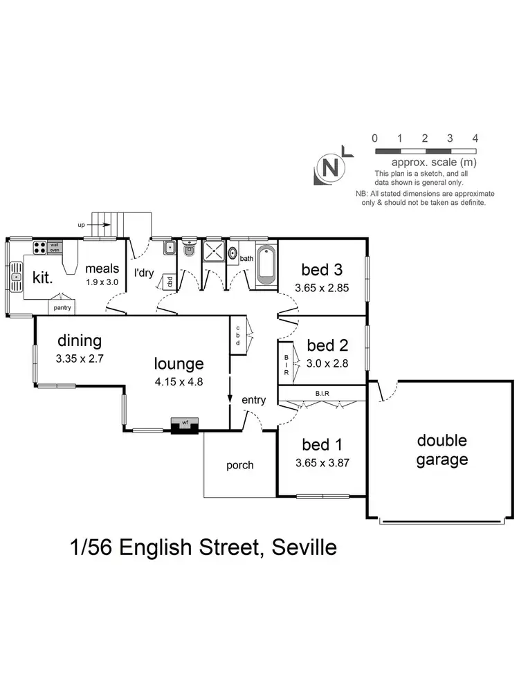 Floorplan of Homely house listing, 1/56 English Street, Seville VIC 3139