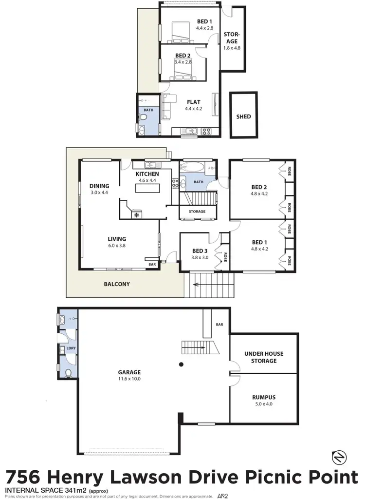 Floorplan of Homely house listing, 756 Henry Lawson Drive, Picnic Point NSW 2213
