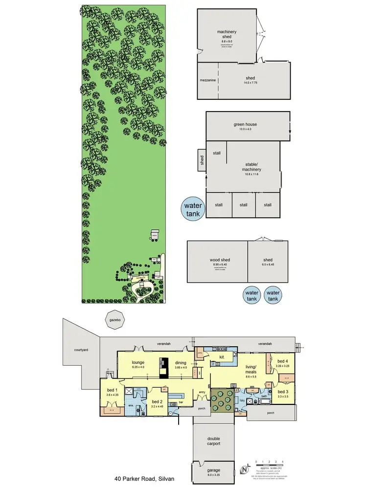 Floorplan of Homely house listing, 40 Parker Road, Silvan VIC 3795