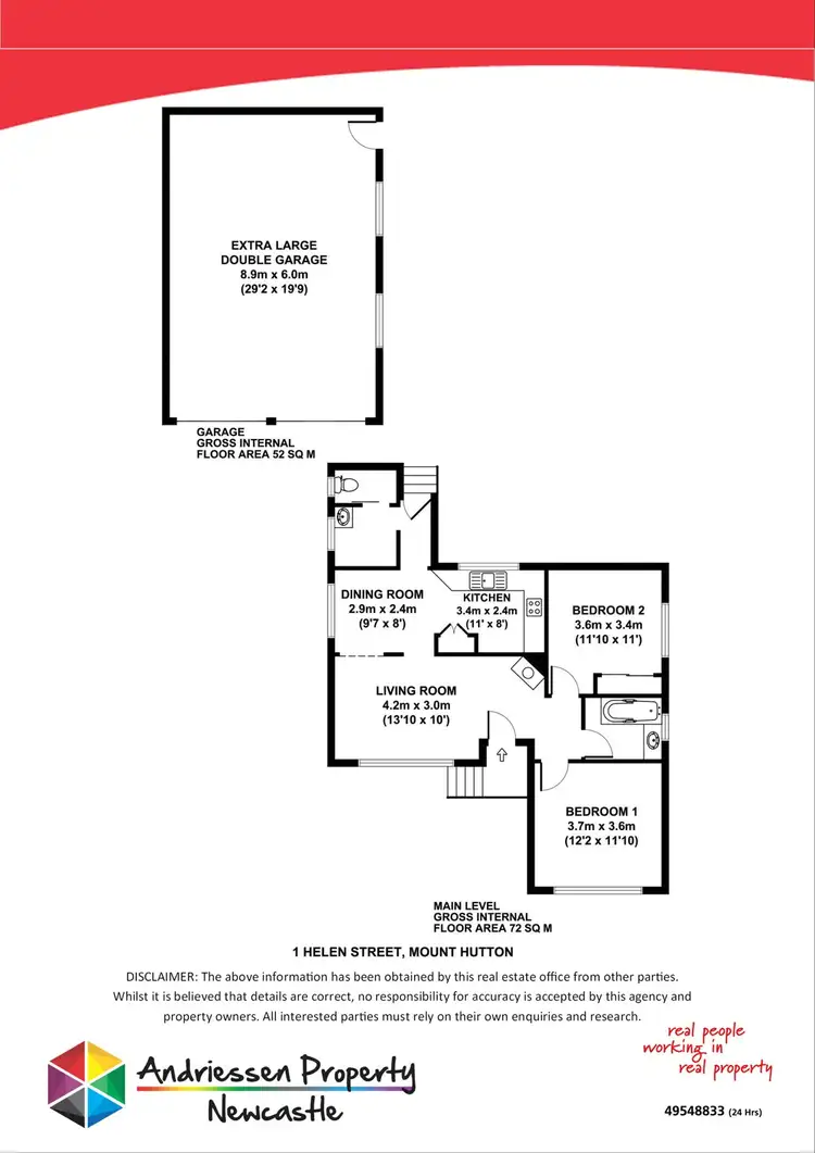 Floorplan of Homely house listing, 1 Helen Street, Mount Hutton NSW 2290