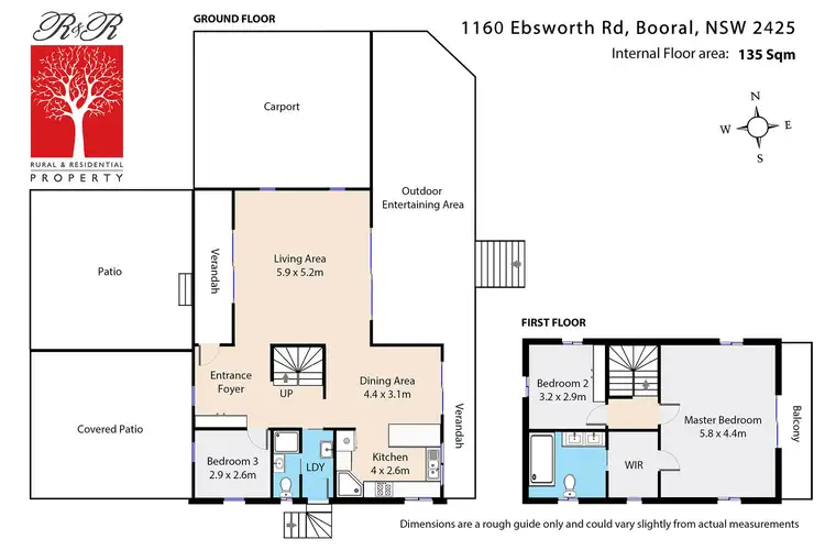 Floorplan of Homely rural property listing, 1160 Ebsworth Road, Booral NSW 2425