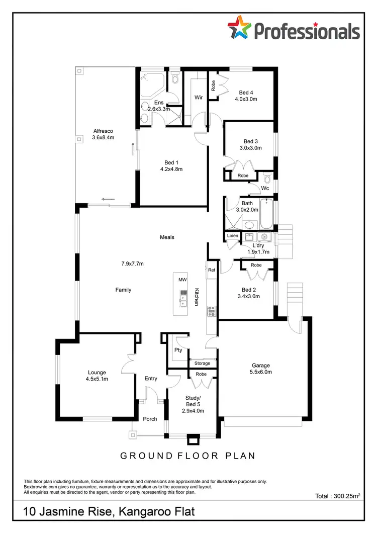 Floorplan of Homely house listing, 10 Jasmine Rise, Kangaroo Flat VIC 3555
