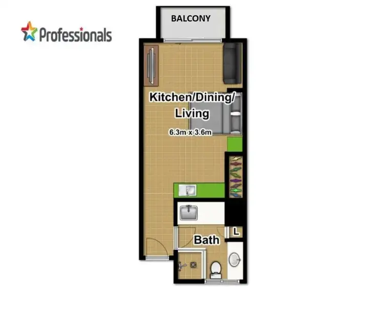 Floorplan of Homely apartment listing, 18/86 Jensen Street, Manoora QLD 4870