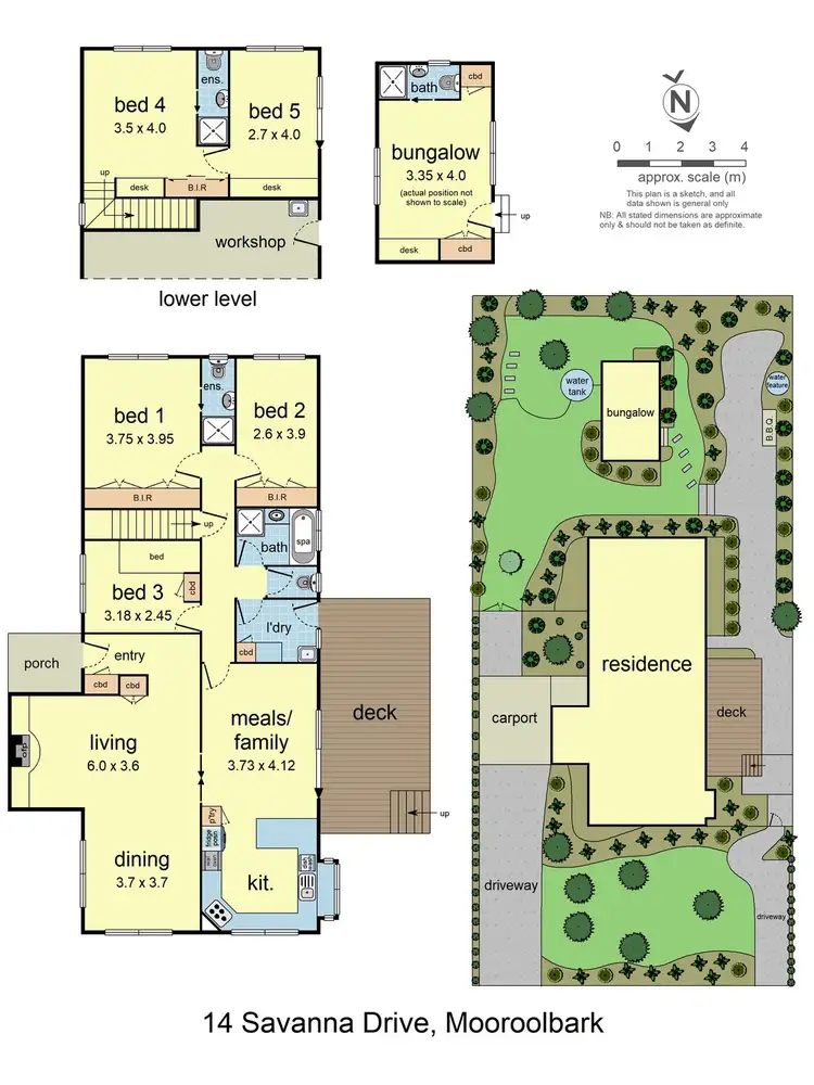 Floorplan of Homely house listing, 14 Savanna Drive, Mooroolbark VIC 3138
