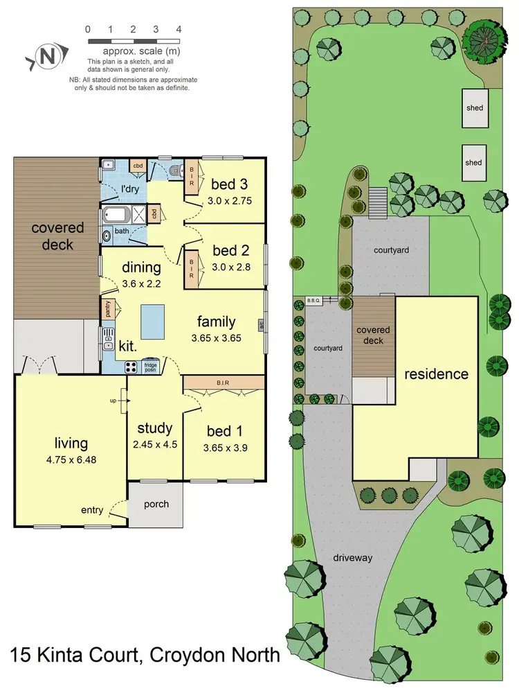 Floorplan of Homely house listing, 15 Kinta Court, Croydon North VIC 3136