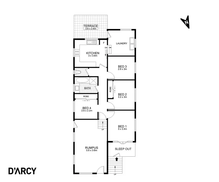 Floorplan of Homely house listing, 20 Trundle Street, Enoggera QLD 4051