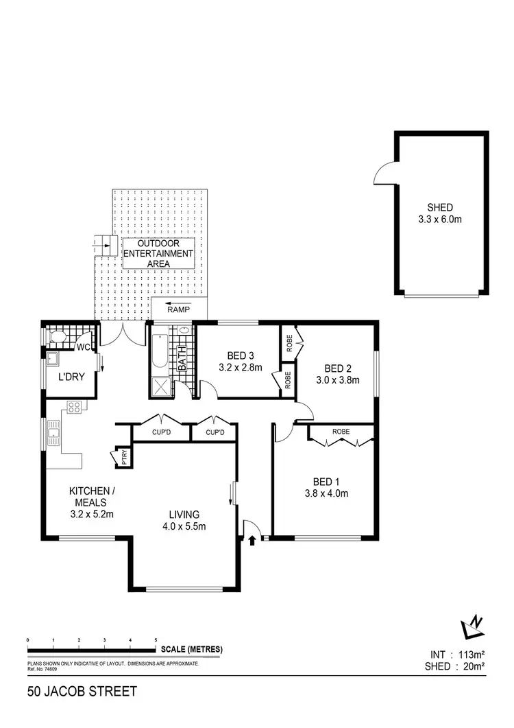 Floorplan of Homely house listing, 50 Jacob Street, North Bendigo VIC 3550