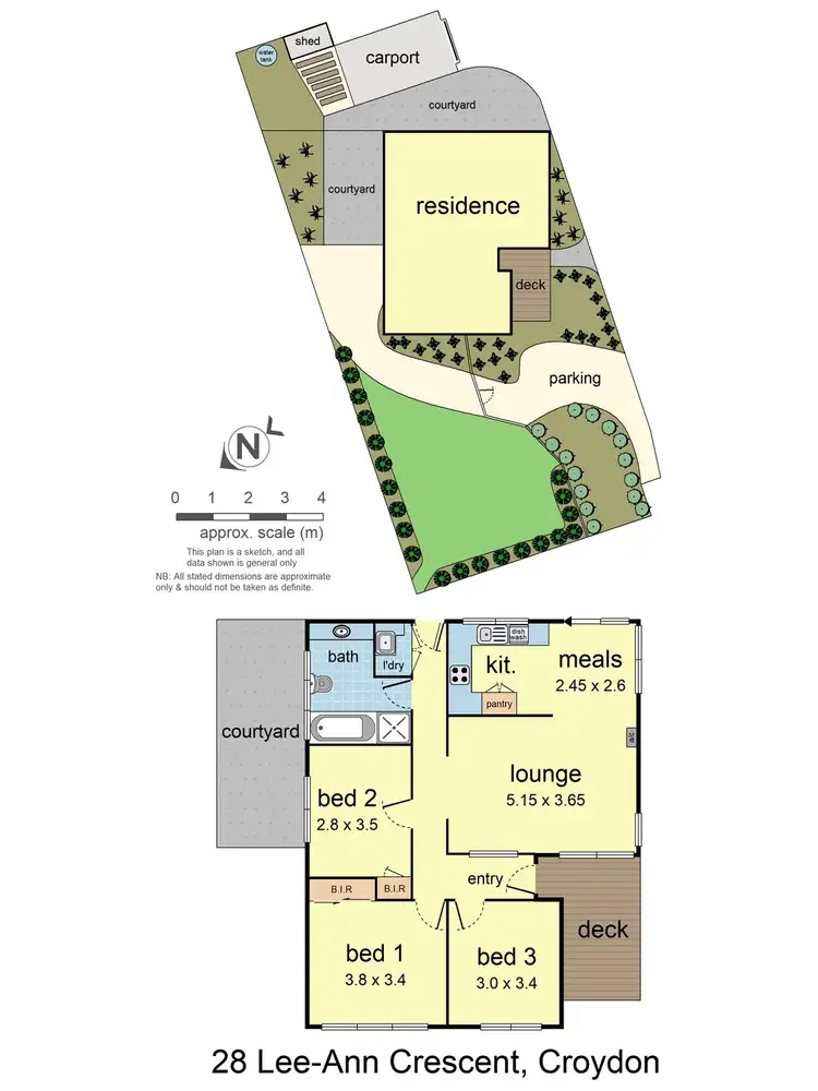 Floorplan of Homely house listing, 28 Lee-ann Crescent, Croydon VIC 3136