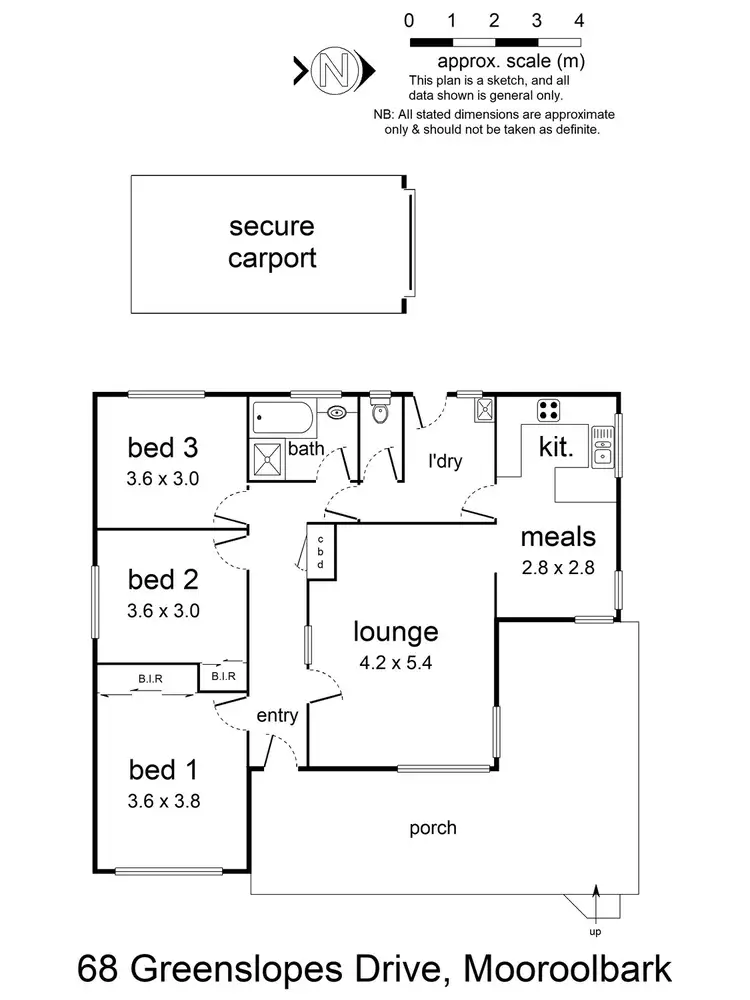 Floorplan of Homely house listing, 68 Greenslopes Drive, Mooroolbark VIC 3138