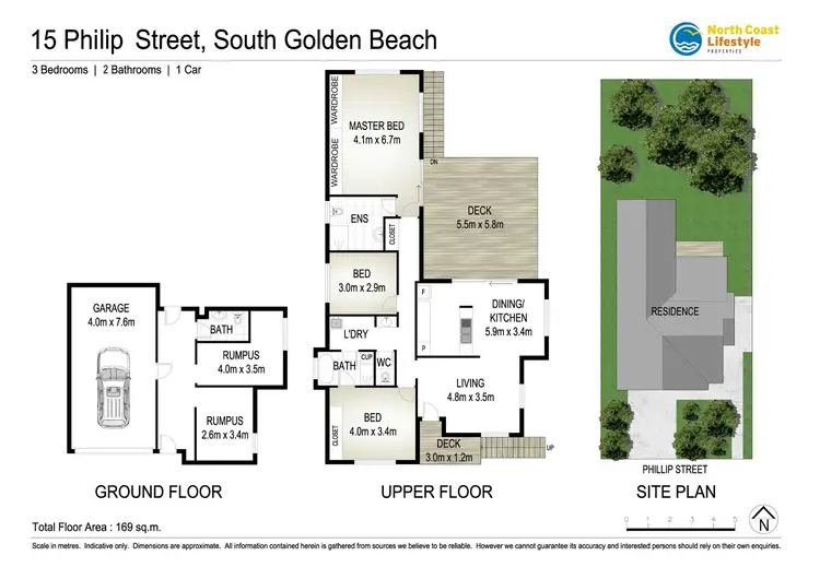 Floorplan of Homely house listing, 15 Philip Street, South Golden Beach NSW 2483