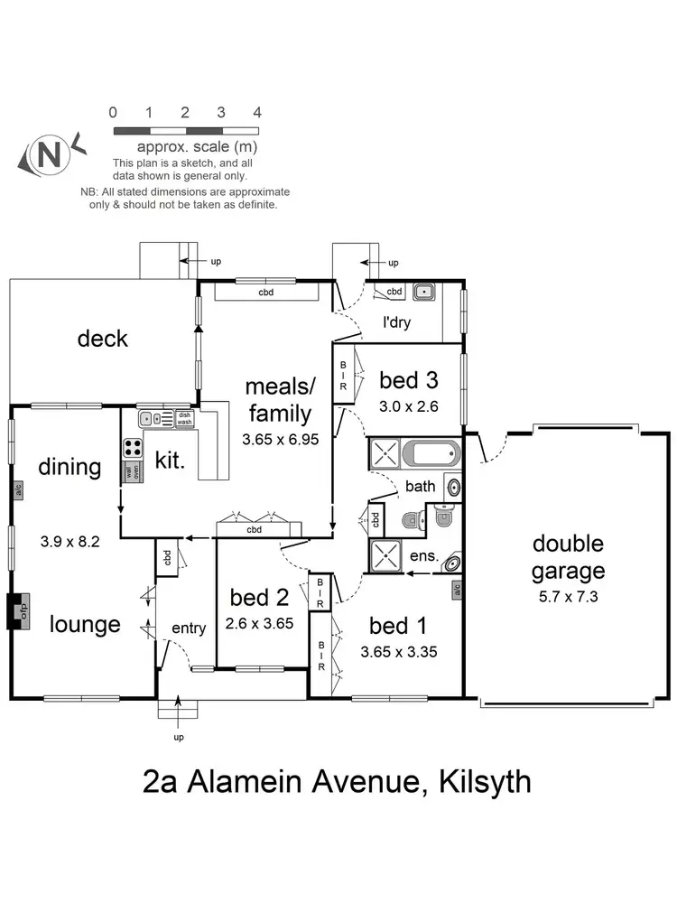 Floorplan of Homely house listing, 2a Alamein Avenue, Kilsyth VIC 3137