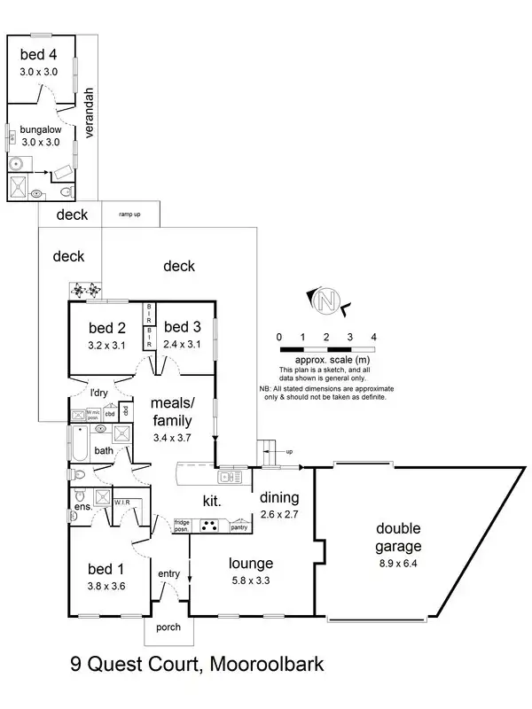 Floorplan of Homely house listing, 9 Quest Court, Mooroolbark VIC 3138