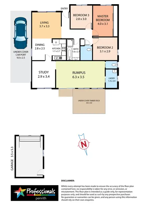 Floorplan of Homely house listing, 89 Cambridge  Street, Cambridge Park NSW 2747