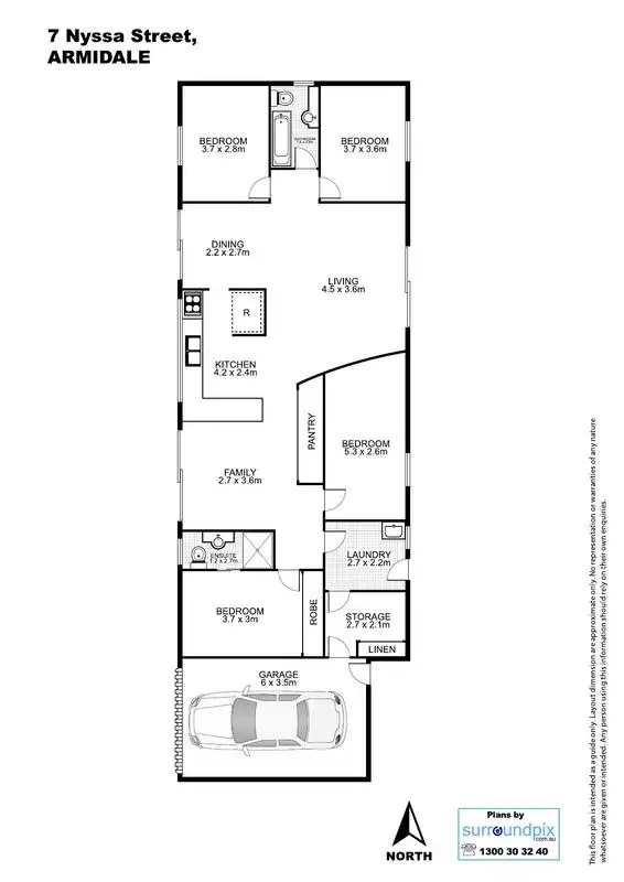 Floorplan of Homely house listing, 7 Nyssa Street, Armidale NSW 2350