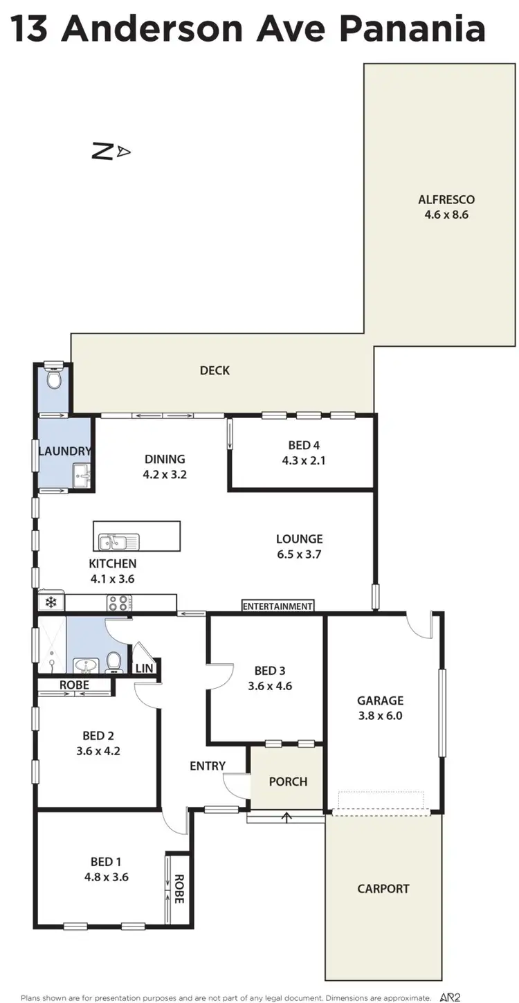 Floorplan of Homely house listing, 13 Anderson Avenue, Panania NSW 2213