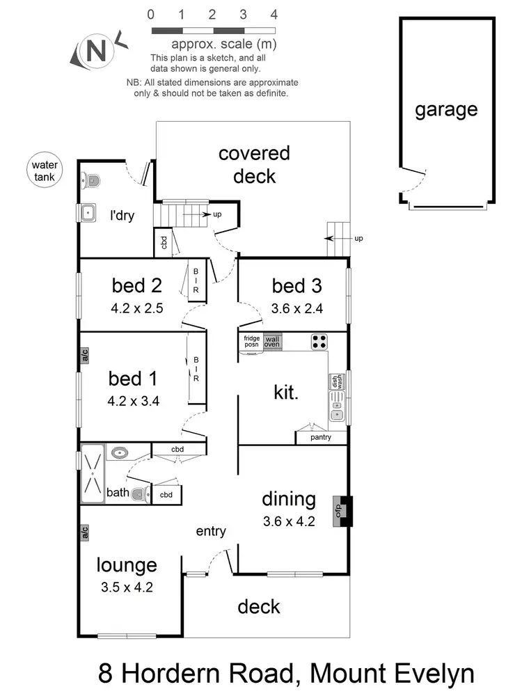 Floorplan of Homely house listing, 8 Hordern Road, Mount Evelyn VIC 3796
