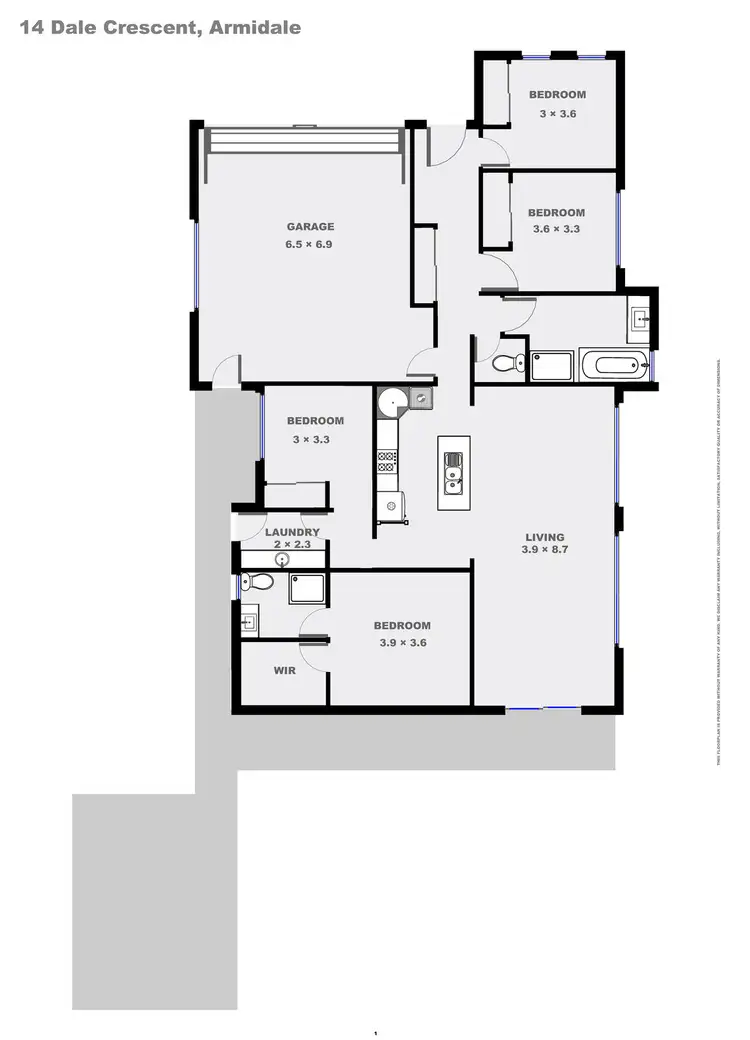 Floorplan of Homely house listing, 14 Dale Crescent, Armidale NSW 2350