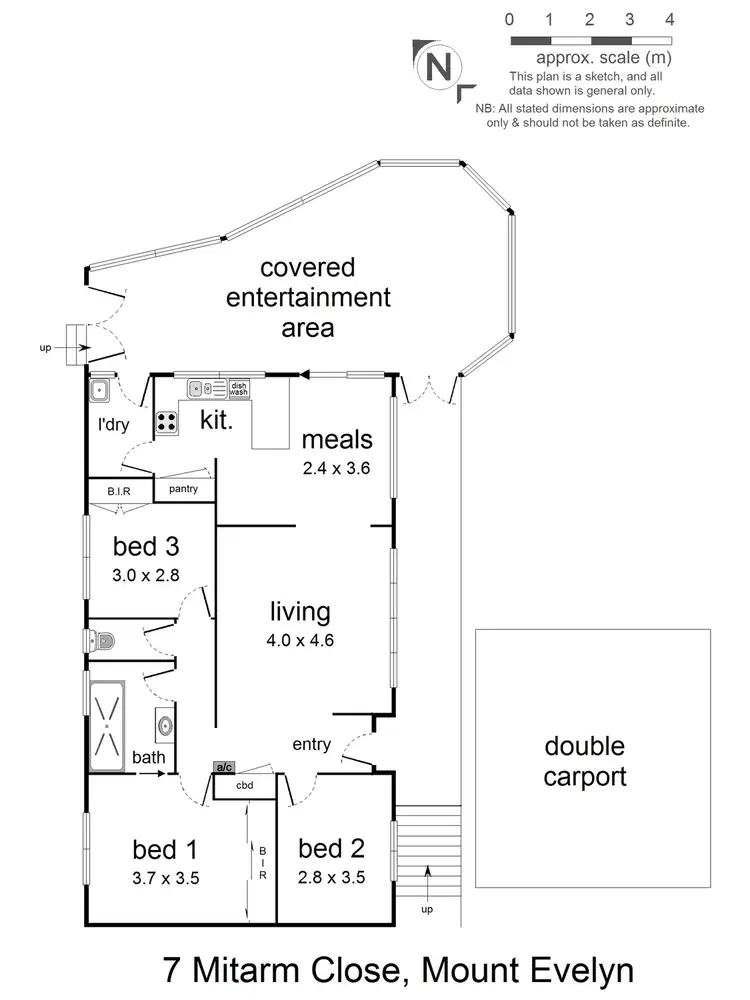 Floorplan of Homely house listing, 7 Mitarm Close, Mount Evelyn VIC 3796