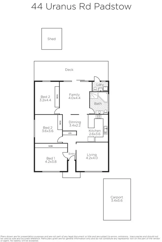 Floorplan of Homely house listing, 44 Uranus Road, Padstow NSW 2211