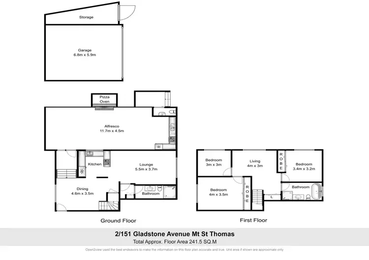 Floorplan of Homely townhouse listing, 2/151 Gladstone Avenue, Mount Saint Thomas NSW 2500