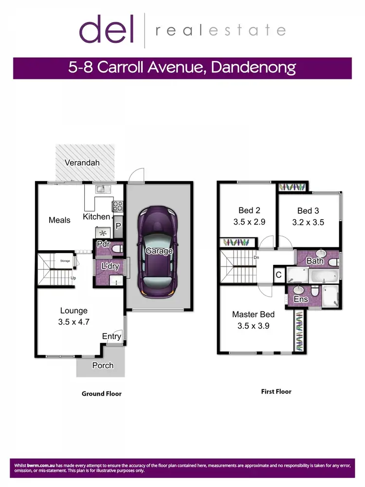 Floorplan of Homely house listing, 8 Carroll Avenue, Dandenong VIC 3175