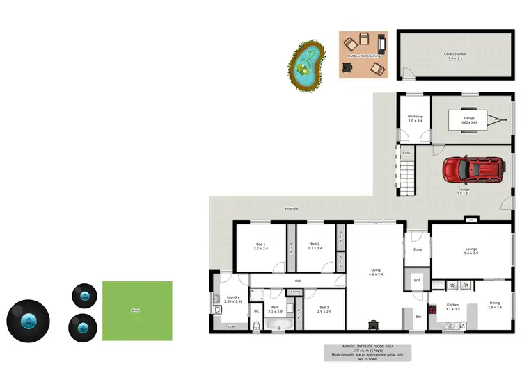 Floorplan of Homely house listing, 56 Urana Road, Burrumbuttock NSW 2642