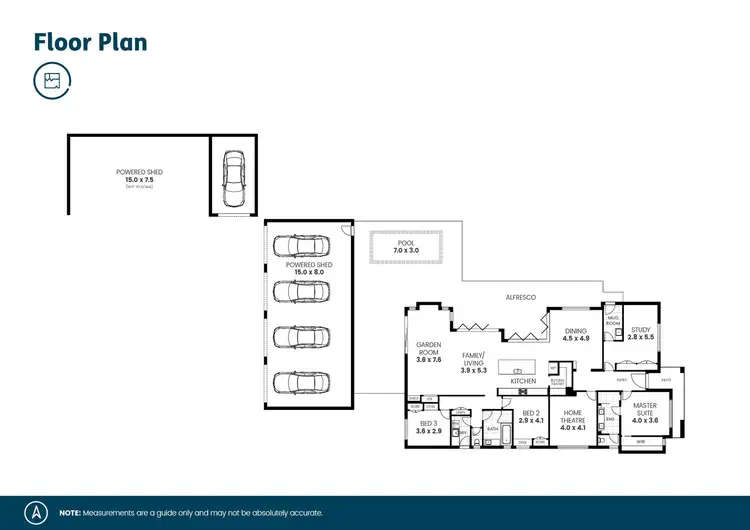 Floorplan of Homely rural property listing, 445 Glen Martin Road, Glen Martin NSW 2321