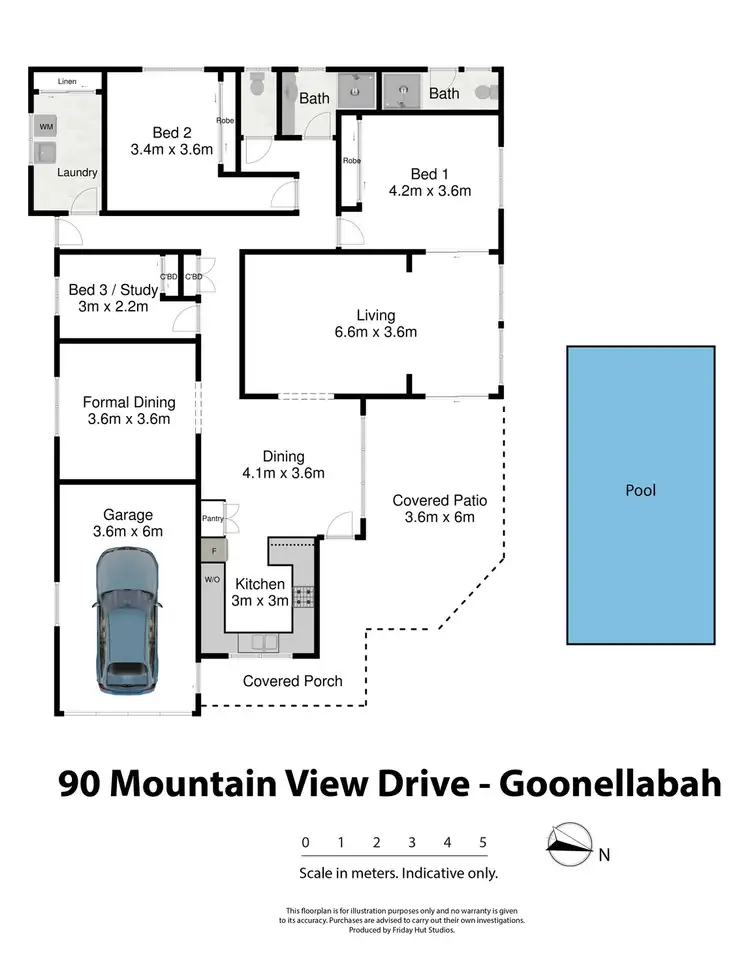 Floorplan of Homely house listing, 90 Mountain View Drive, Goonellabah NSW 2480