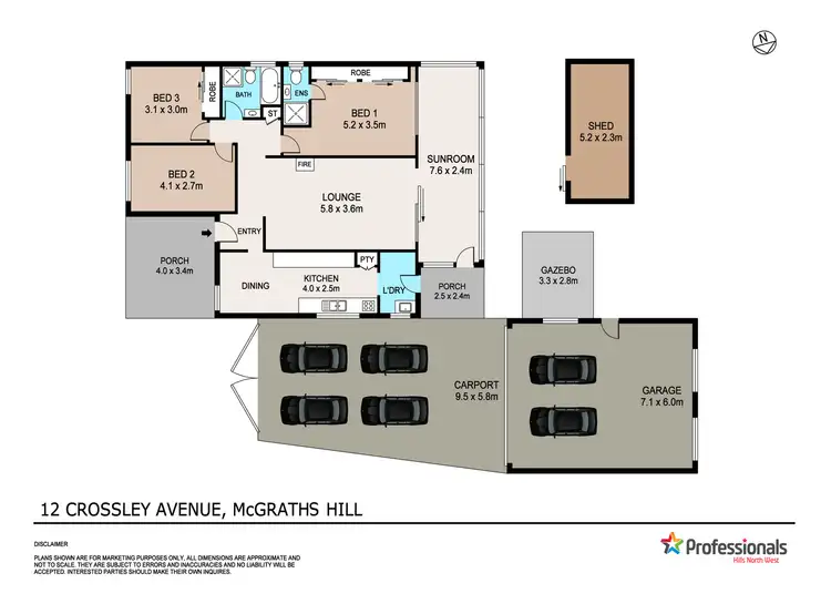 Floorplan of Homely house listing, 12 Crossley Avenue, Mcgraths Hill NSW 2756