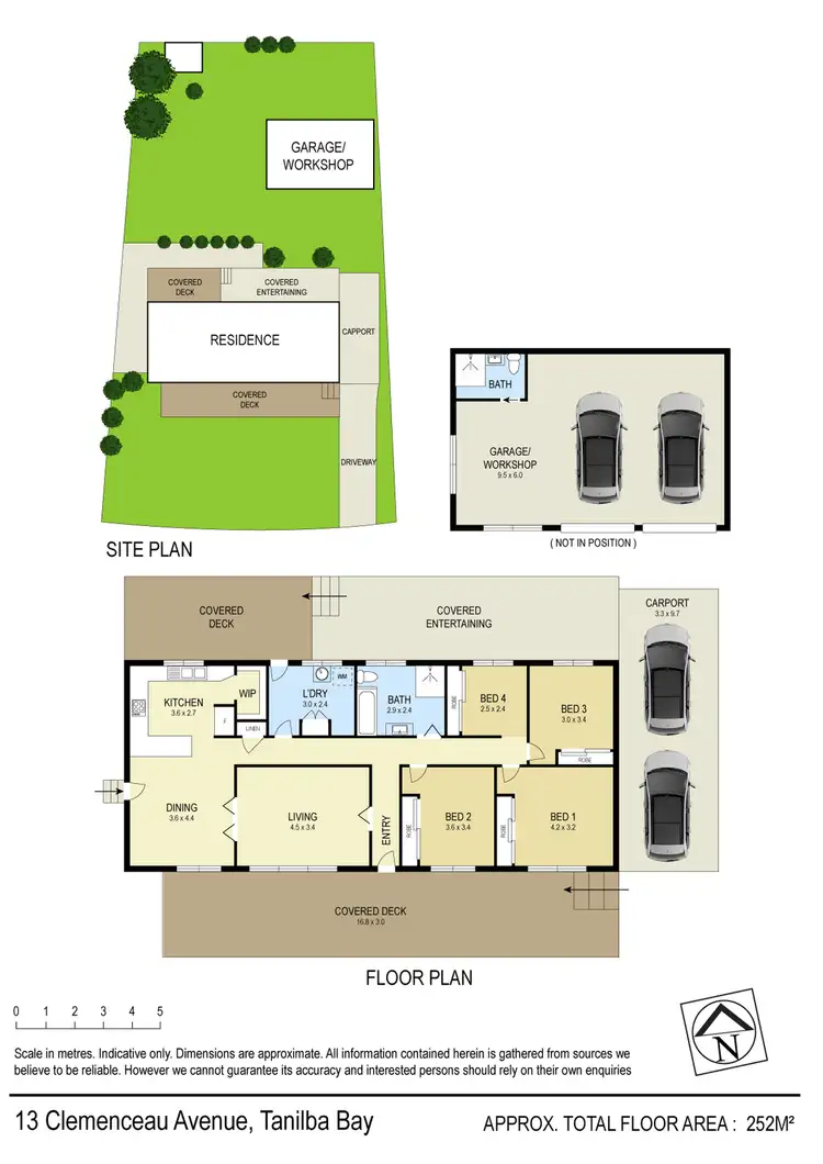 Floorplan of Homely house listing, 13 Clemenceau Crescent, Tanilba Bay NSW 2319