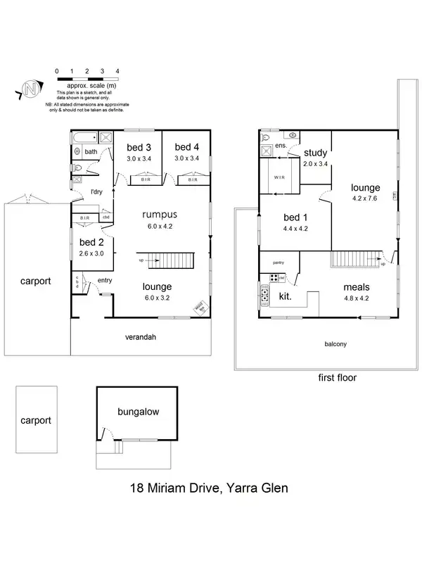 Floorplan of Homely house listing, 18 Miriam Drive, Yarra Glen VIC 3775