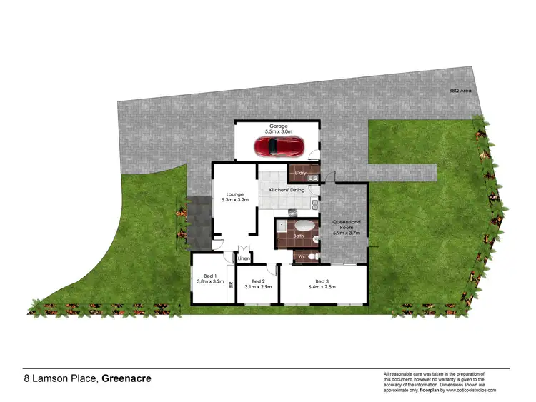Floorplan of Homely house listing, 8 Lamson Place, Greenacre NSW 2190