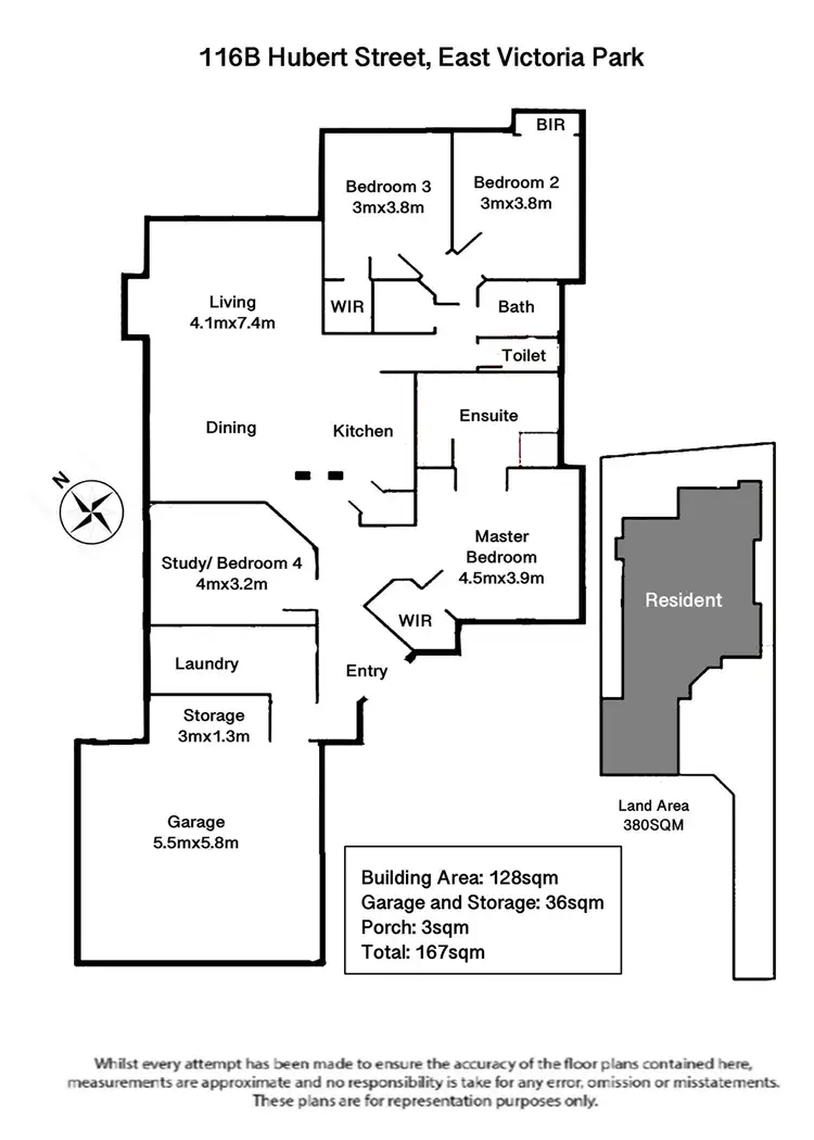Floorplan of Homely house listing, 116B Hubert Street, East Victoria Park WA 6101