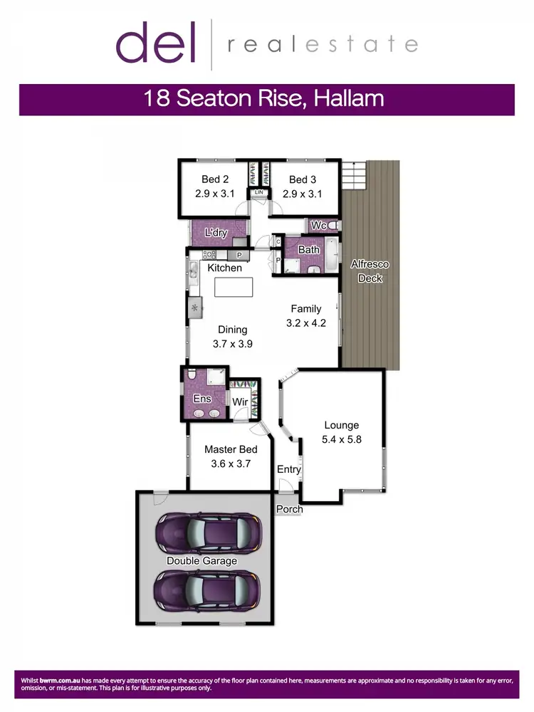 Floorplan of Homely house listing, 18 Seaton Rise, Hallam VIC 3803