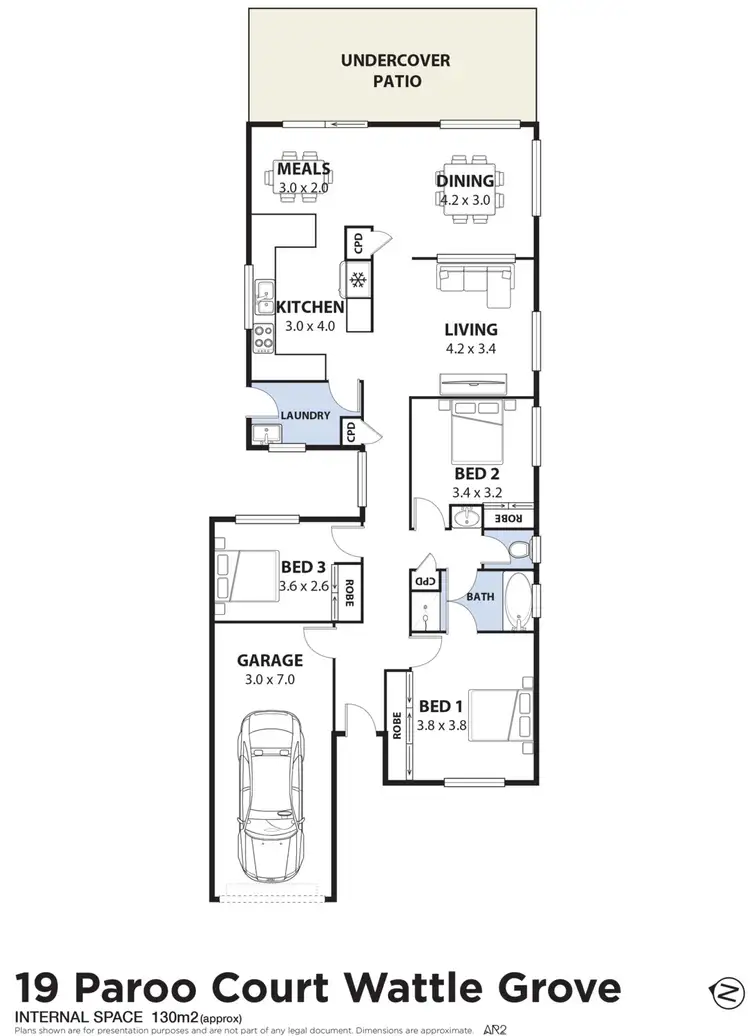 Floorplan of Homely house listing, 19 Paroo Court, Wattle Grove NSW 2173