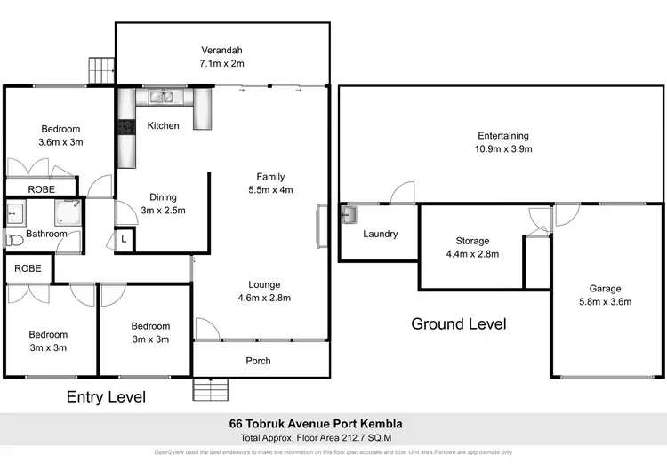 Floorplan of Homely house listing, 66 Tobruk Avenue, Port Kembla NSW 2505