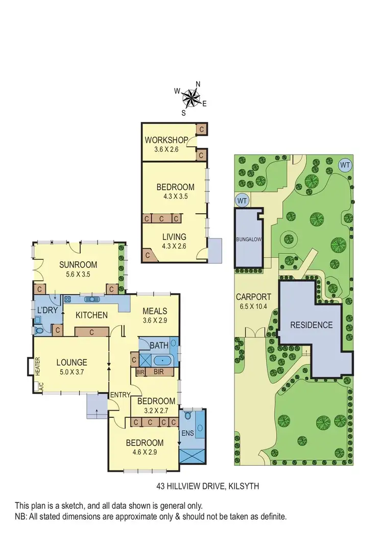 Floorplan of Homely house listing, 43 Hillview Drive, Kilsyth VIC 3137