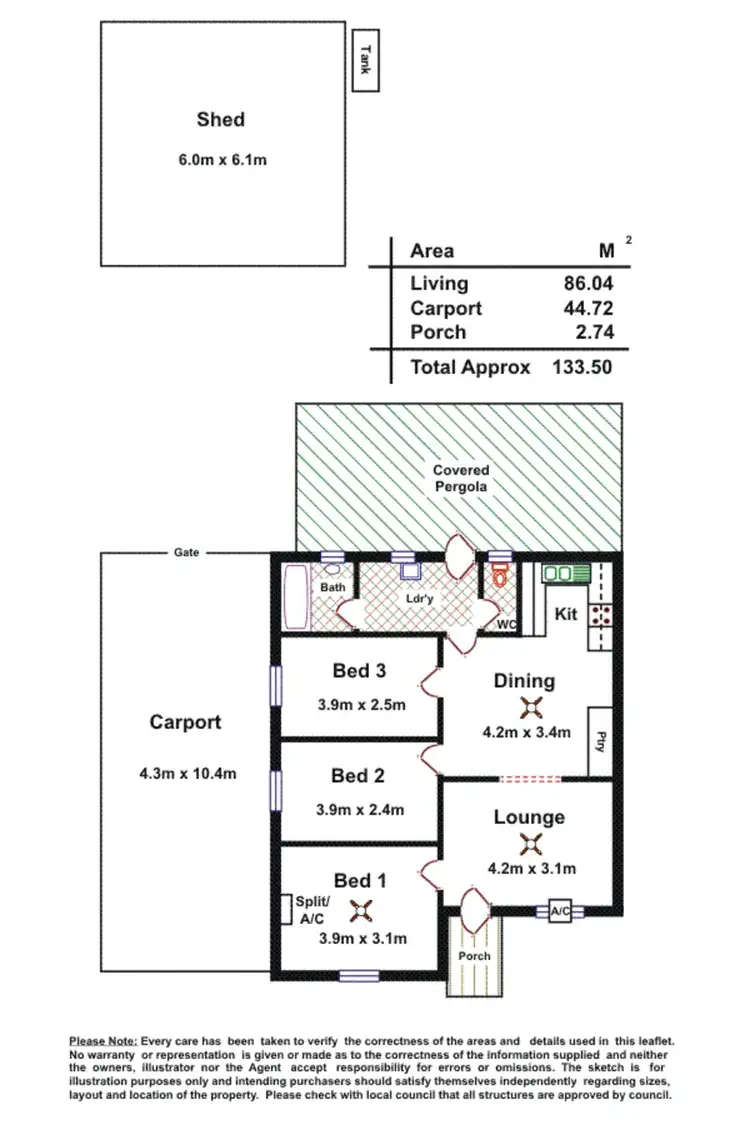 Floorplan of Homely house listing, 15 Northolt Road, Osborne SA 5017