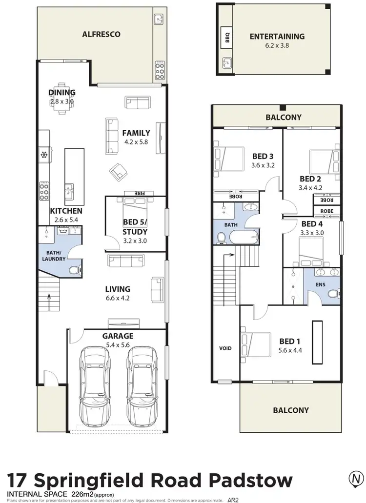 Floorplan of Homely semi-detached listing, 17A Springfield Road, Padstow NSW 2211