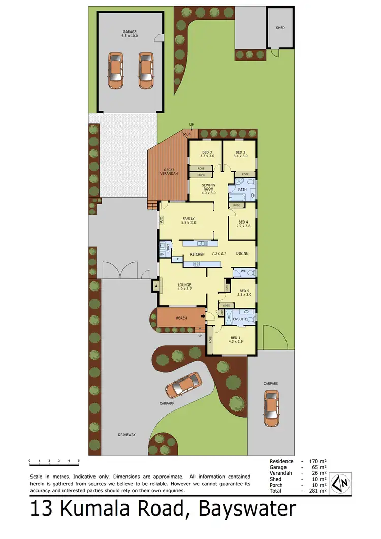 Floorplan of Homely house listing, 13 Kumala Road, Bayswater VIC 3153