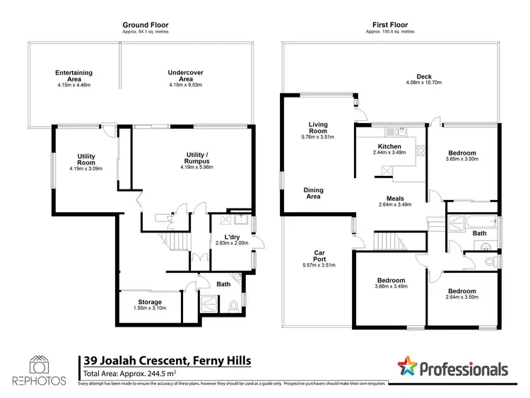 Floorplan of Homely house listing, 39 Joalah Crescent, Ferny Hills QLD 4055