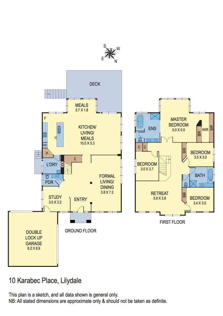Floorplan of Homely house listing, 10 Karabec Place, Lilydale VIC 3140