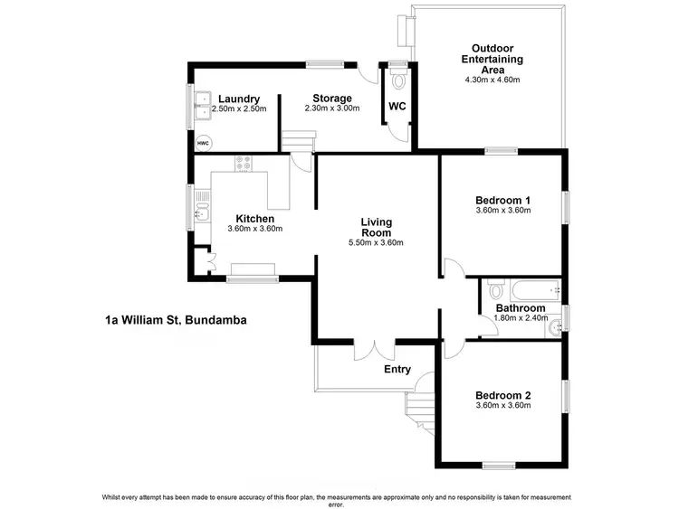 Floorplan of Homely house listing, 1A William Street, Bundamba QLD 4304