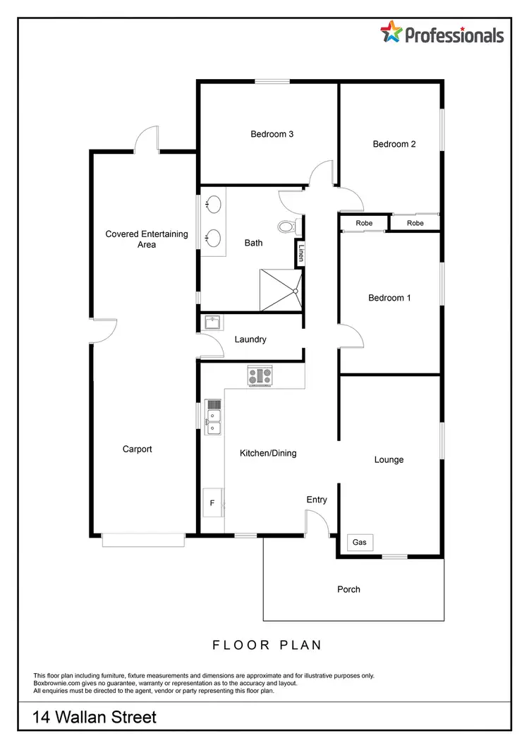 Floorplan of Homely house listing, 14 Wallan Street, Long Gully VIC 3550