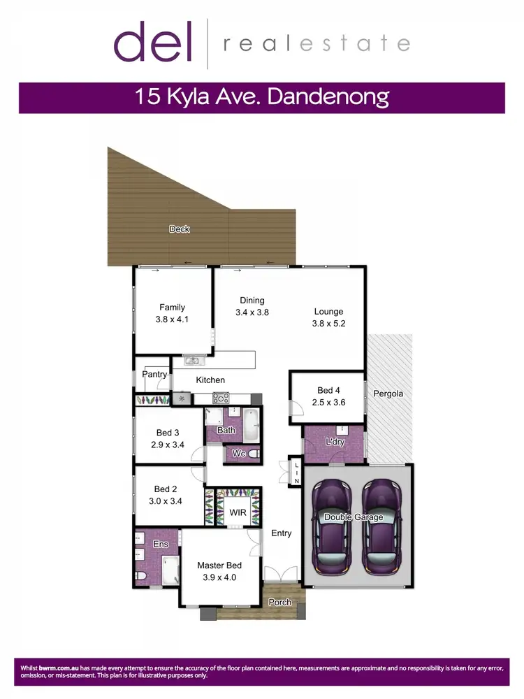 Floorplan of Homely house listing, 15 Kyla Avenue, Dandenong VIC 3175