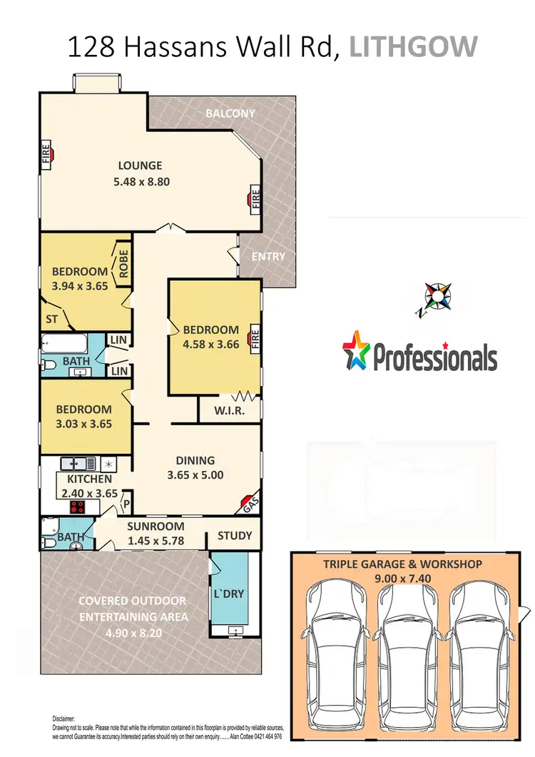 Floorplan of Homely house listing, 128 Hassans Walls Road, Lithgow NSW 2790