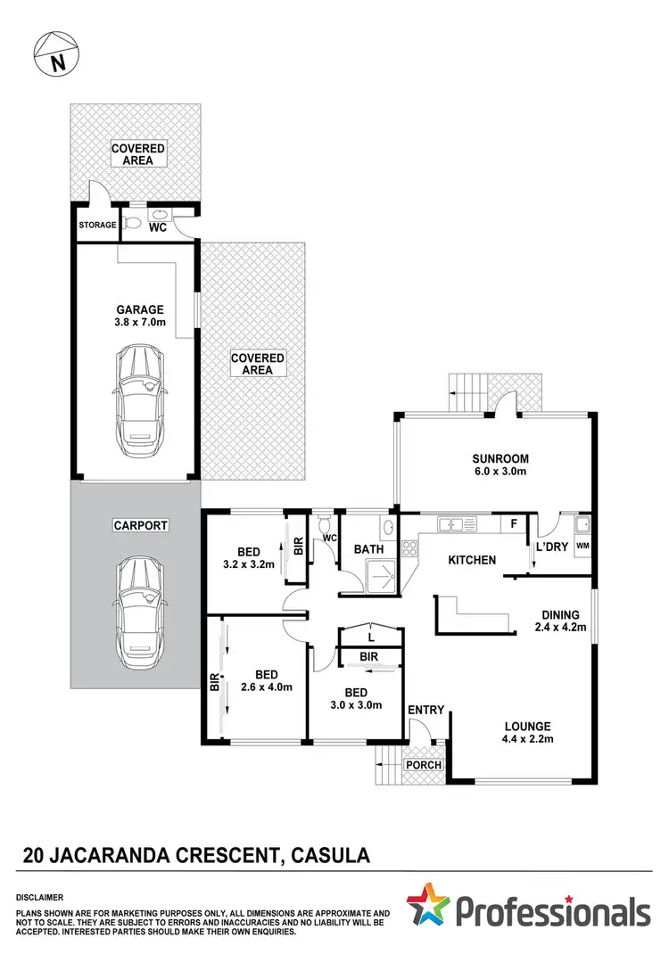 Floorplan of Homely house listing, 20 Jacaranda Crescent, Casula NSW 2170