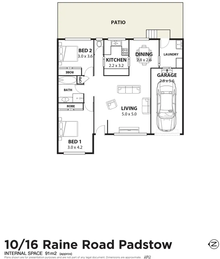 Floorplan of Homely villa listing, 10/16 Raine Road, Padstow NSW 2211