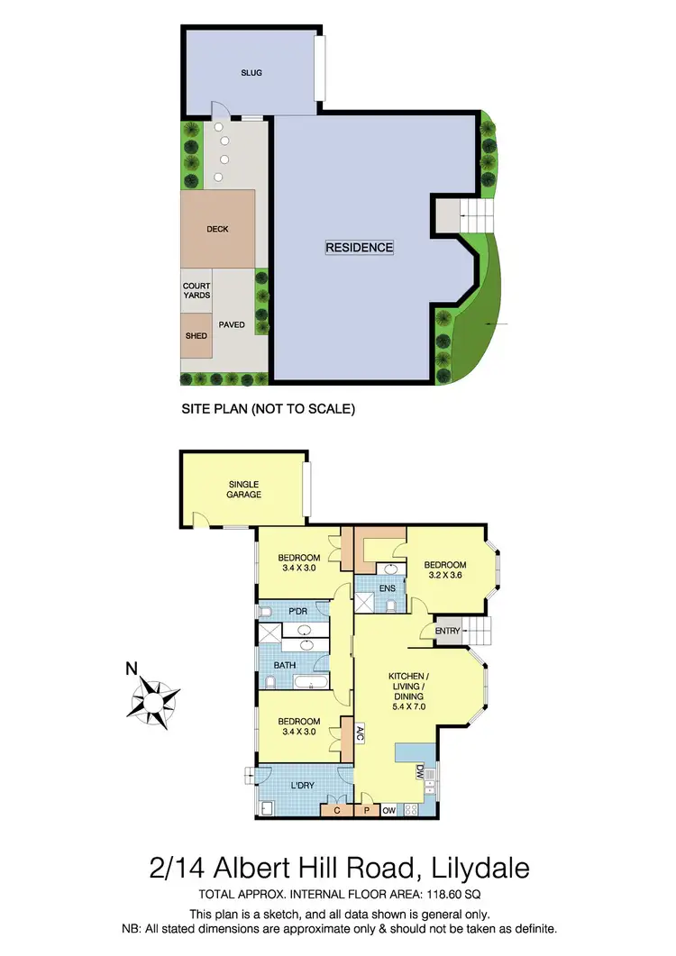 Floorplan of Homely unit listing, 2/14 Albert Hill Road, Lilydale VIC 3140