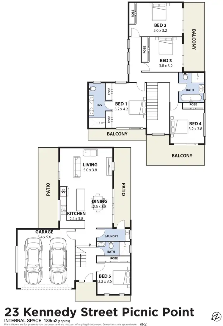 Floorplan of Homely semi-detached listing, 23 Kennedy Street, Picnic Point NSW 2213